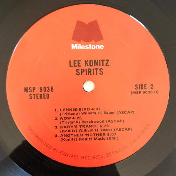 Lee Konitz : Spirits (LP, Album, RP)