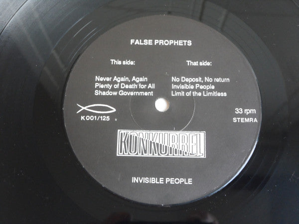 False Prophets : Invisible People (12", MiniAlbum)