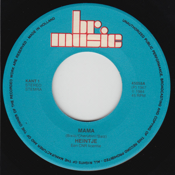 Heintje : Mama / Ik Hou van Holland (7", Single)