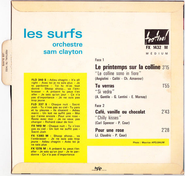 Les Surfs : Le Printemps Sur La Colline (7", EP)