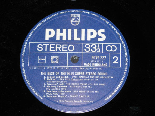 Various : Hi-Fi Super Stereo Sound, Vol. 1 (LP, Comp)