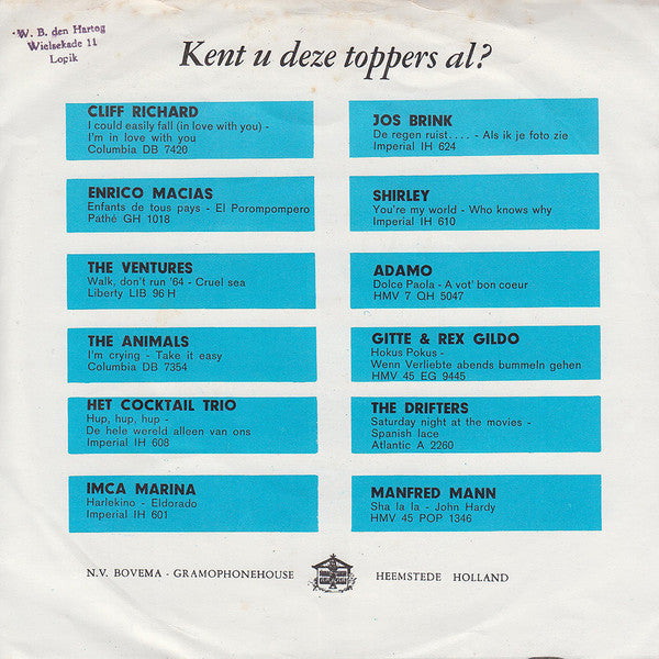 The Ventures : Diamond Head / Lonely Girl (7", Single)