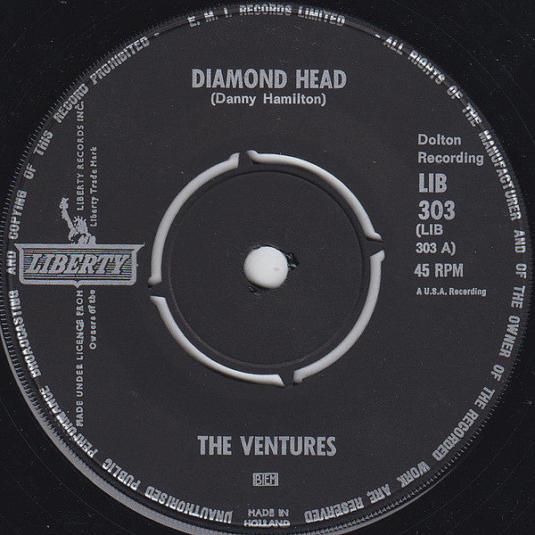 The Ventures : Diamond Head / Lonely Girl (7", Single)