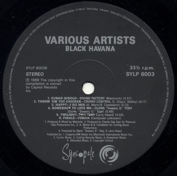 Various : Black Havana (LP, Comp)