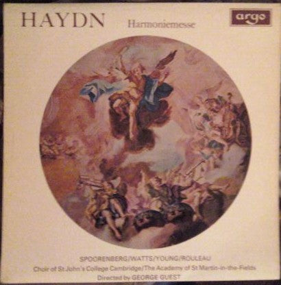 Joseph Haydn - Erna Spoorenberg / Helen Watts / Alexander Young / Joseph Rouleau, St. John's College Choir, The Academy Of St. Martin-in-the-Fields, George Guest (2) : Harmoniemesse (LP)
