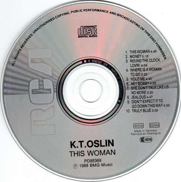 K.T. Oslin : This Woman (CD, Album)