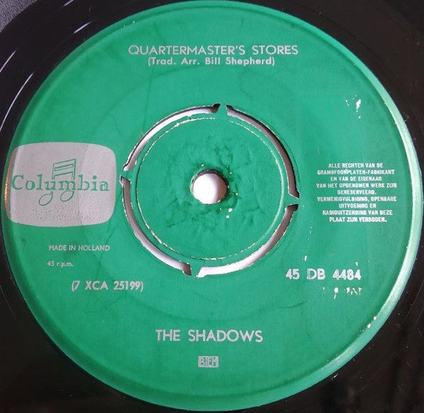 The Shadows : Apache (7", Single, Mono, Gre)