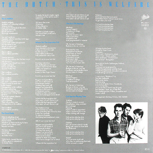 The Dutch : This Is Welfare (LP, MiniAlbum)