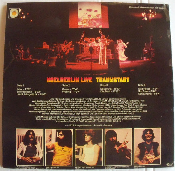 Hoelderlin : Live Traumstadt (2xLP, Album)