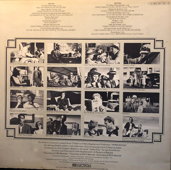 Various : Paper Moon: Original Recordings Featured In The Soundtrack (LP, Comp)