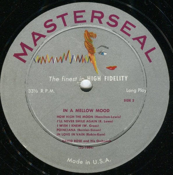 David Rose & His Orchestra : In A Mellow Mood (LP, Album, Mono)