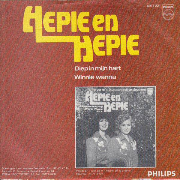 Hepie En Hepie* : Diep In Mijn Hart (7", Single)