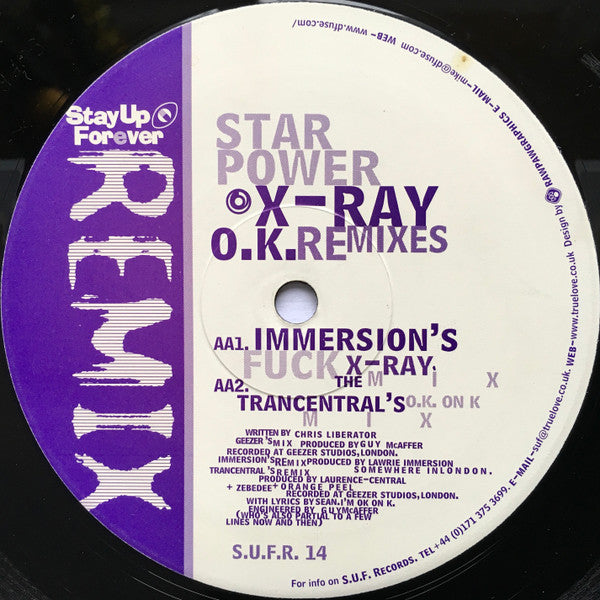 Star Power : X-Ray O.K.  (Remixes) (12")