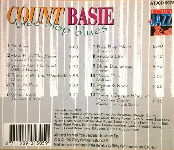 Count Basie : Blee Blop Blues (CD, Album)