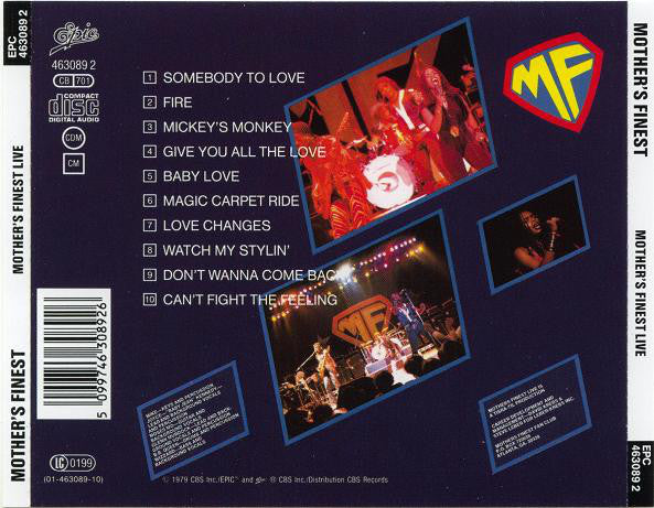 Mother's Finest : Mother's Finest Live (CD, Album, RE)