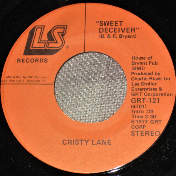 Cristy Lane : Sweet Deceiver (7", Single)