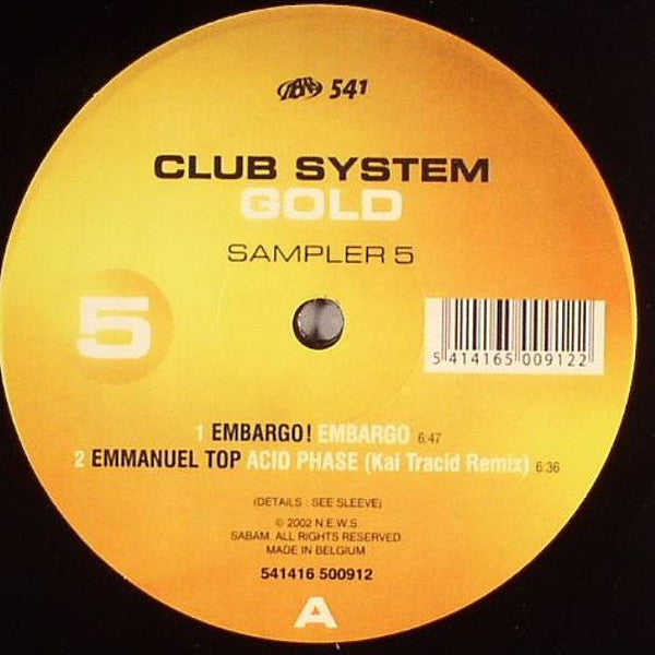 Various : Club System Gold Sampler 5 (12", Smplr)