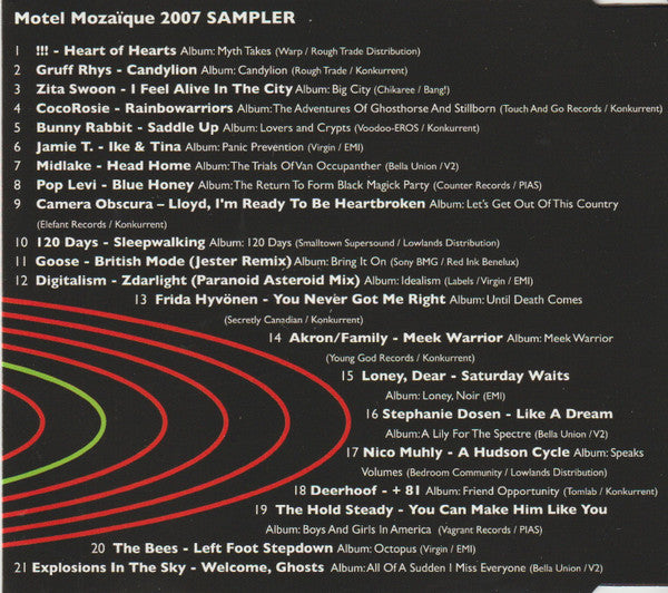 Various : Motel Mozaïque 2007 Sampler (CD, Smplr)