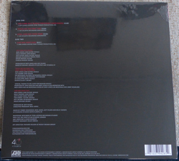 Foreigner : The Flame Still Burns (10", EP, RSD, Ltd)