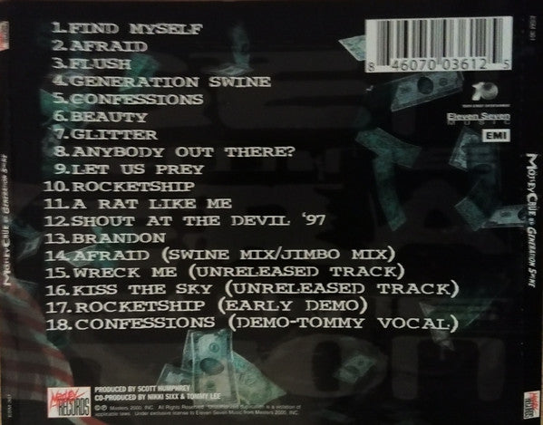 Mötley Crüe : Generation Swine (CD, Album, RE, RM)