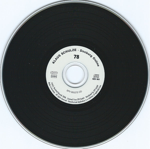 Klaus Schulze : Dosburg Online (CD, Album, RE)
