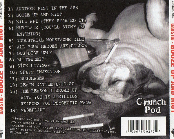 Caustic : Booze Up And Riot (CD, Album)
