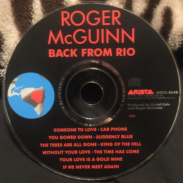 Roger McGuinn : Back From Rio (CD, Album, Club)