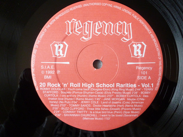 Various : 20 Rock'n'Roll High School Rarities Vol. 1 (LP, Comp)