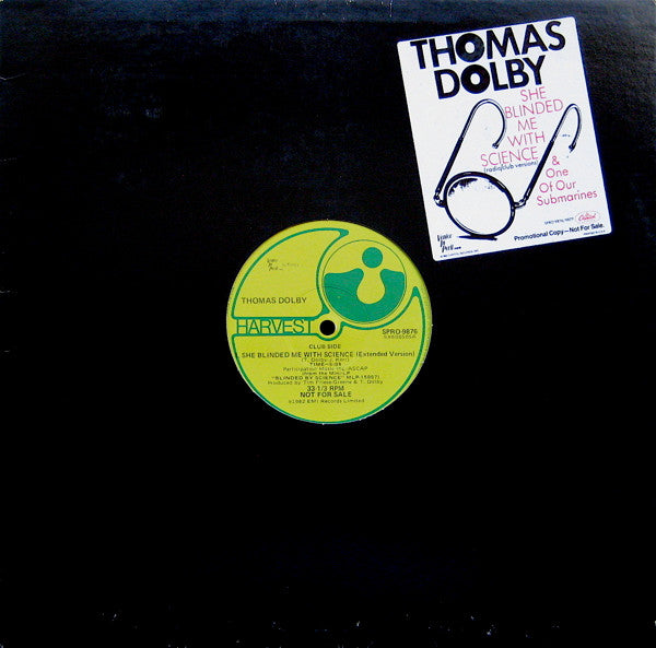 Thomas Dolby : She Blinded Me With Science (Radio/Club Versions) & One Of Our Submarines (12", Promo)