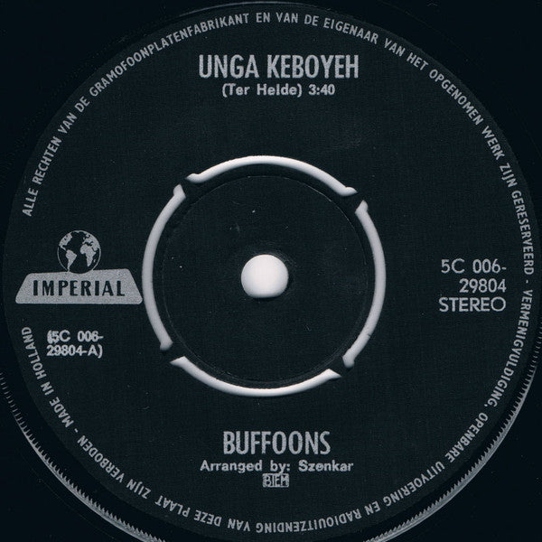 The Buffoons : Unga Keboyeh / Pretty Madonna (7", Single)