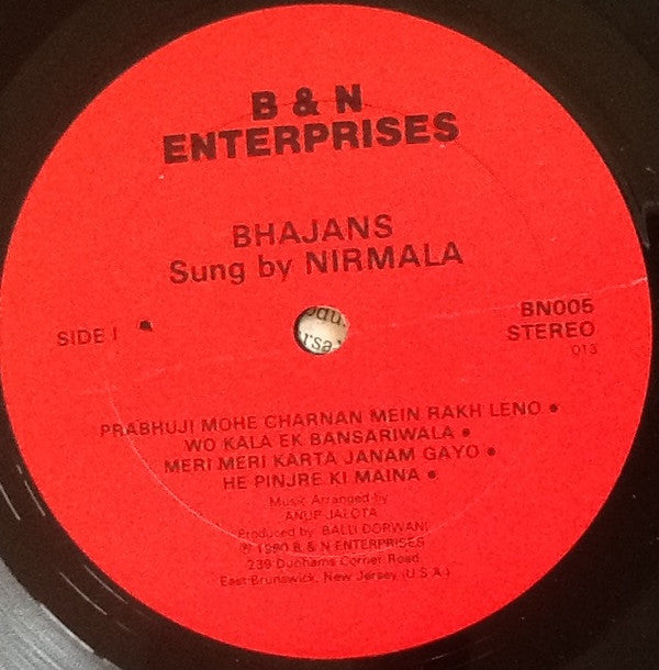 Nirmala (2) : Bhajans By Nirmala (LP, Comp)
