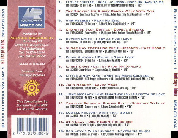 Various : Blues Busters Volume 1 (CD, Comp)