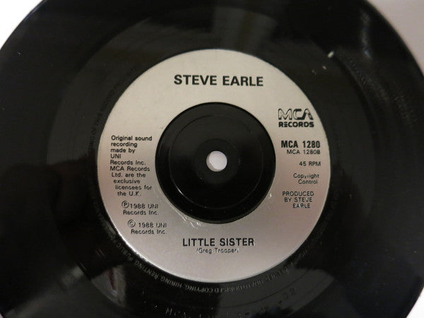 Steve Earle : Copperhead Road (7", Single, Sil)