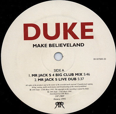 Duke : Make Believeland (12")