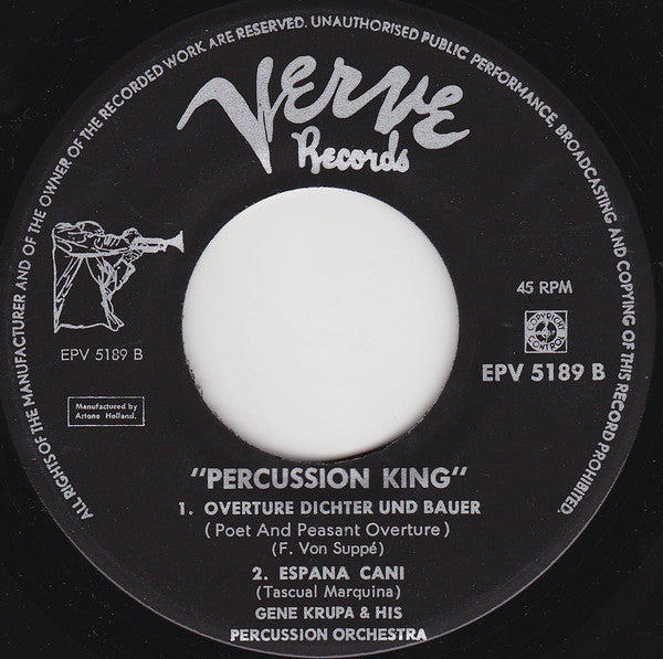 Gene Krupa : Percussion King (7", EP)