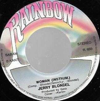 Jerry Blondel : Woman (7", Single)