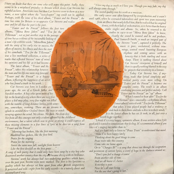 Cat Stevens : Morning Has Broken (7", Single, Ora)