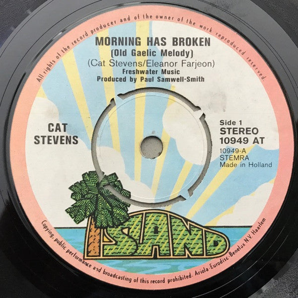 Cat Stevens : Morning Has Broken (7", Single, Ora)