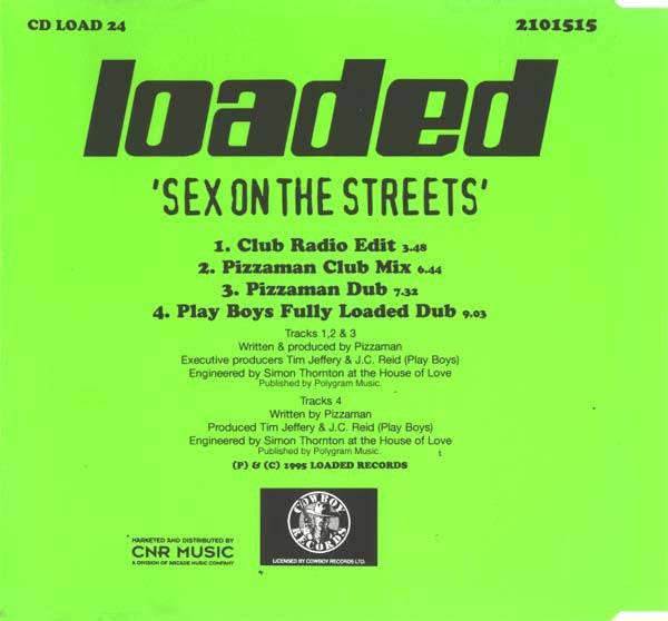 Pizzaman : Sex On The Streets (CD, Single)