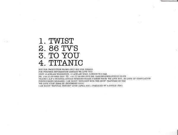 I Am Kloot : I Am Kloot Sampler (CD, Promo, Smplr)