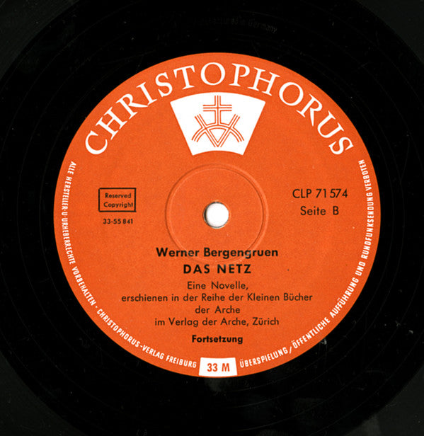 Werner Bergengruen : Spricht Das Netz (10", Mono)