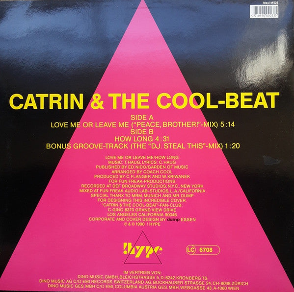 Catrin & The Cool Beat : Love Me Or Leave Me (12", Maxi)