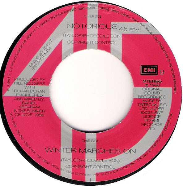 Duran Duran : Notorious (7", Single)