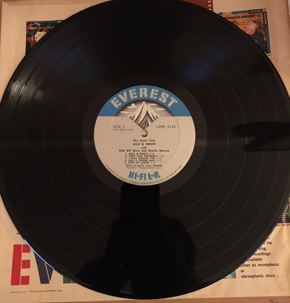 Wild Bill Davis, Charlie Shavers : The Music From Milk & Honey (LP, Album, Mono)