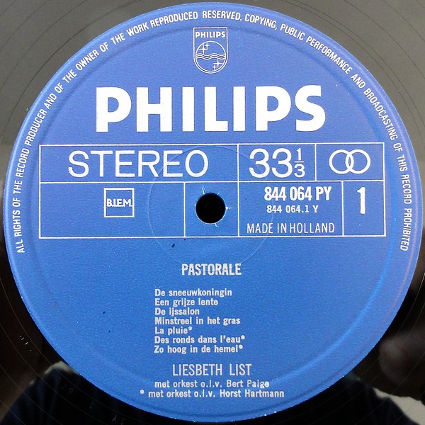 Liesbeth List : Pastorale (LP, Album)