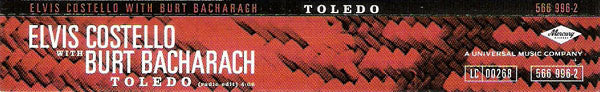 Elvis Costello With Burt Bacharach : Toledo (CD, Promo)