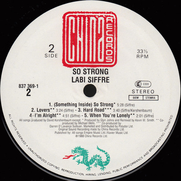 Labi Siffre : So Strong (LP, Album)