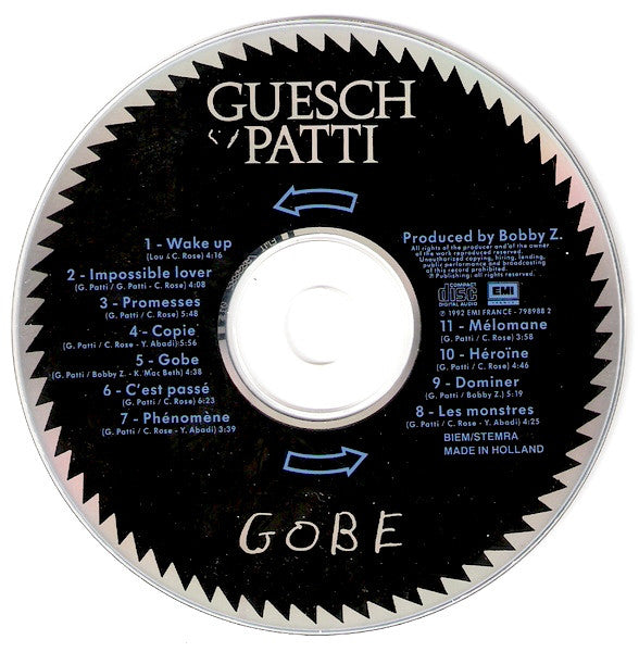 Guesch Patti : Gobe (CD, Album)