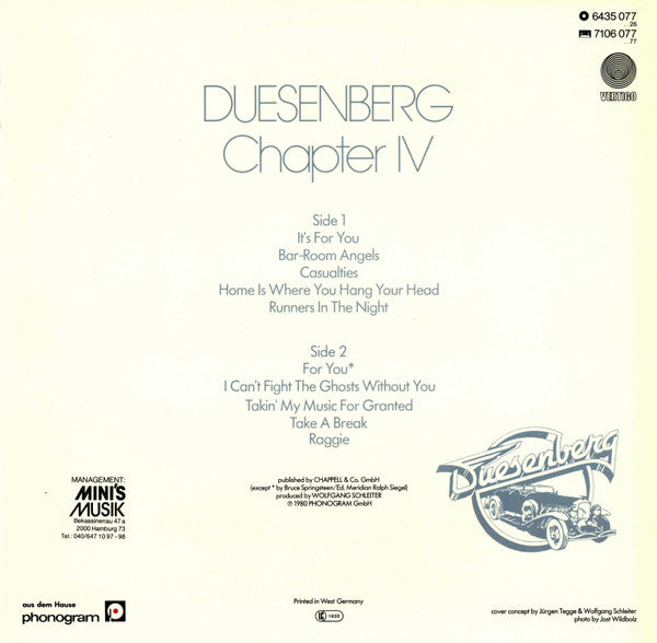Duesenberg : Chapter IV (LP, Album)