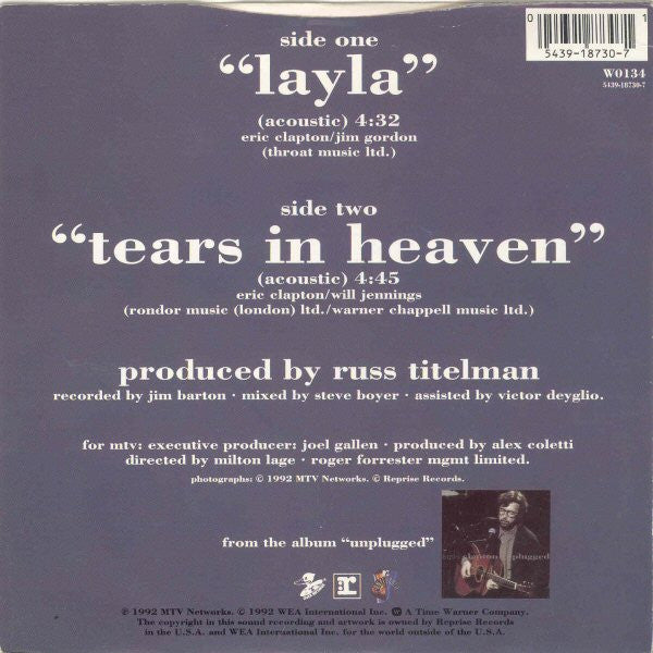Eric Clapton : Layla (Acoustic) (7")